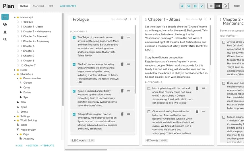 Plan workflow visual